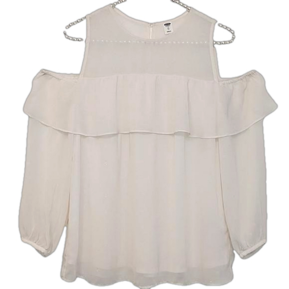 Old Navy cold shoulder,  off white,  cream color , xs